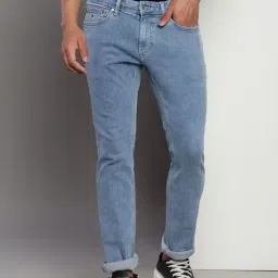 Tommy Hilfiger Blue Cotton Slim Fit Jeans-image-36