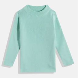 RVK Girls Sea Green Pullover Sweater-image-84