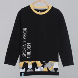 3PIN Boys Black Cotton Printed T-Shirt-picture-31