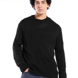 Bewakoof Men Solid Long Sleeves Round Neck Pullover-image-70