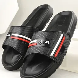 Shoe Island Men Printed Sliders-picture-27