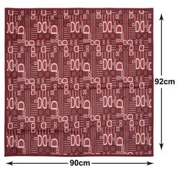 Kuber Industries Magenta Square D Printed Oil & WaterproofBoth Sided Bed Server Food Mat image 3