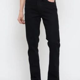 Duke Black Blended Regular Fit Solid Jeans-picture-10