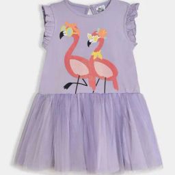 MiArcus Girls Purple Cotton Printed Casual Dresses-image-76