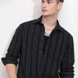 HIGHLANDER Men Opaque Striped Casual Shirt-picture-30