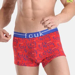 FCUK Pack Of 2 Printed Breathability Trunks TOTTENHAMFIERY RED AOP-BRIGHT GREEN AOPS-picture-14