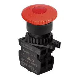 Autonics 110 V AC 6 A Red D40 Short Head, illuminated Emergency Stops Switches, S2ER-E4RAD (Pack of 10 Piece)-43