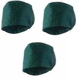 Agarwals Surgical Cotton Head Cap, Green, AS - NTM - 259 (Pack of 3)-44