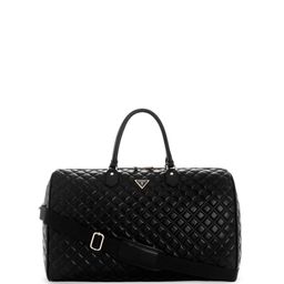 GUESS Women Brand Logo Printed Quilted Duffel Bag-44