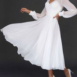 JC Mode V-Neck Fit & Flare Midi Dress-picture-30