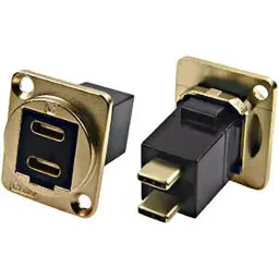 RS PRO Straight Panel Mount USB Connector 2 Port Type C, 2035582-image-36