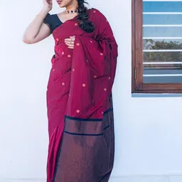 REDFISH Woven Design Pure Silk Banarasi Saree-picture-37