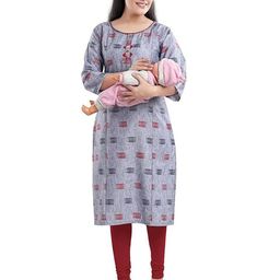 B2F Manufacturing & Designing Kurti Women Printed Maternity Thread Work Kurta-image-99