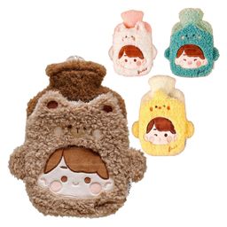 FunBlast Cartoon Design Hot Water Bag with Soft Cover 1000 ml - Brown-image-46