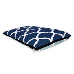 Divine Casa Microfiber 120 GSM Reversible Lightweight Single Size Travel Comforter/Blanket For Outdoor Camping, Picnic, Hiking, and Sports Events (220 X 140 cm) Deep Blue and White-image-2