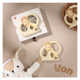 Baby Forest Natkhat Sher Natural Rubber Teether |Soothing Teething Relief | BPA-Free, Hand-Painted, Easy-Grip (White)-22