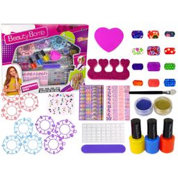 NEGOCIO Large Nail Painting Set Nail Lacquers Stickers Separators for kids- PACK OF 1- COLOR MAY VARY-16