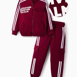 OLLINGTON ST. Cotton Knit Full Sleeves Text Print Sweatshirts & Joggers - Maroon-picture-19