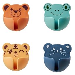 COZY VIBES Casual Style Multi-Purpose Wall Mount Utility Hooks 4 PCS SET Copper Material, Easy Install for Living Room, Bedroom, Kitchen, Bathroom- PACK OF 1- COLO MAY VARY-picture-11