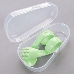 fab n funky Fork & Spoon Set - Green image 2