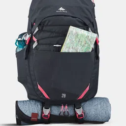 Quechua By Decathlon 28 L kids hiking backpack, 7-15 years, MH500 - Black-99