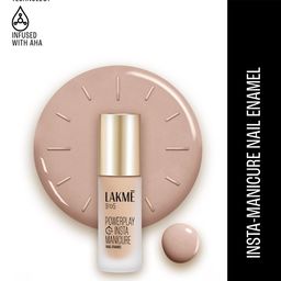 Lakme 9to5 Powerplay Insta-Manicure Quick Dry Technology Nail Enamel 6ml - Nude Eclipse-48