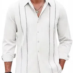 StyleCast Men Original Fit Spread Collar Textured Casual Shirt-image-97
