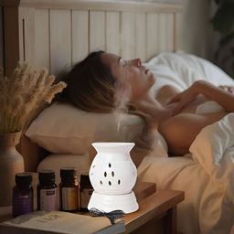 PEEPALCOMM 3Pcs White Electric Scented Diffuser With Rose Oils - 10 ml Each image 5