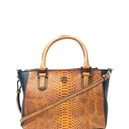 RI2K LONDON Women Textured Leather Satchel Bag-10