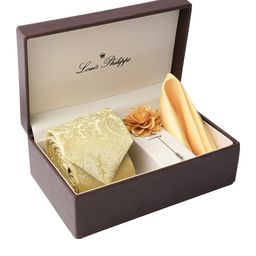 Louis Philippe Men Paisley Self Design Accessory Gift Set-image-35