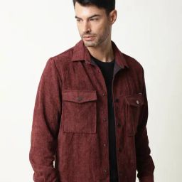 Rare Rabbit Maroon Regular Fit Solid Jacket-picture-18