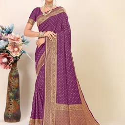Moda Rapido Woven Design Banarasi Saree-55