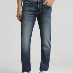 Pepe Jeans Dark Indigo Blue Slim Fit Jeans-image-63