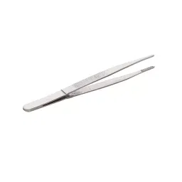 Supertek SS Forceps With Straight Tips and Blunt Points, Length 125 mm, B10962/2 (Pack of 10)-1