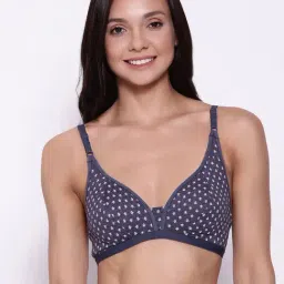 Clovia Navy Non Wired Non Padded Half Coverage Bra-picture-17