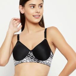 Clovia Black Non Wired Padded T-Shirt Bra-image-88