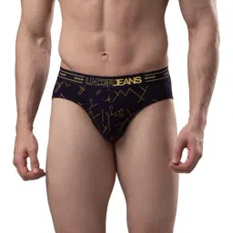 UnderJeans by Spykar Navy Printed Briefs-picture-16