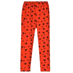 Blue Giraffe Kids Red Printed Leggings-image-48