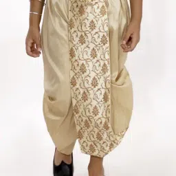 VASTRAMAY Kids Golden Embroidered Dhoti-picture-14