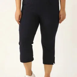 theRebelinme Navy High Rise Capris-picture-17