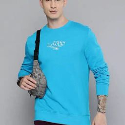 Levi's Vivid Blue Graphic Print Sweatshirt-image-18