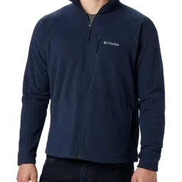 Columbia Men Navy Blue Fast Trek II Full Zip Fleece Jacket-image-63