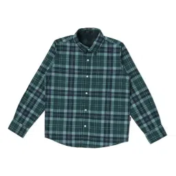 Pepe Jeans Boys Green Checks Full Sleeves Reversible Shirt-image-38
