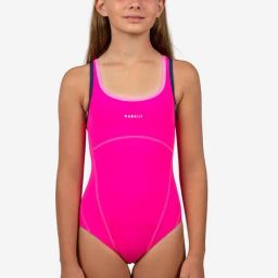 Nabaiji by Decathlon Kids Pink Swimming Costume-image-9