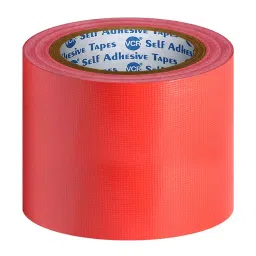 VCR 18 m x 96 mm Waterproof Textile Fibre Red Duct Tape, 1 Roll Per Pack-43