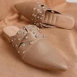 Lavie Women Embellished Mules Flats-37