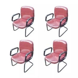 MRI Enterprise Fabric Fabric Capsule Chair Red (Set of 4 Pcs)-31