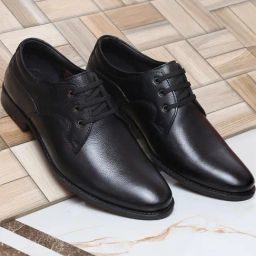 Zoom Shoes Men's Black Derby Shoes-image-91