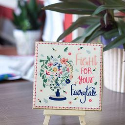 The Wishing Chair Green & Red Floral Printed Ceramic Idol Showpiece-image-48