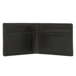 Spykar Grey Perforated Leather Bi-Fold Wallet for Men image 3
